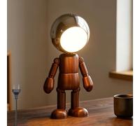 Lampada da tavolo a LED Astronauta con interruttore e cavo Lampada da scrittoio Creativo Lampada da comodino in metallo con 3 temperature di colore Lampada per camera da letto e camera dei bambini,B