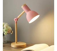 Lampada da tavolo a LED in legno classico E27 Lampada da lettura regolabile Lampada da tavolo vintage per ufficio e camera da letto Comodino Elegante finitura oro Apparecchio di illuminazione