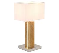 Lampada da tavolo a LED, lampada da camera da letto a 2 luci, dimmer a sfioramento, grigia, H 56 cm