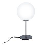 Lampada da tavolo a LED lampada da comodino lampada da camera da letto lampada da soggiorno, globo di vetro in metallo, 11W 1055lm bianco caldo, H 41,5 cm
