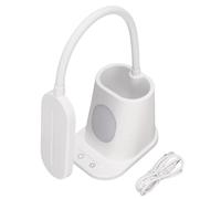 Lampada da tavolo a LED, lampada da scrivania ricaricabile USB con 3 temperature di colore, controllo del tatto, coccole regolabile, supporto a penna per camera da letto e