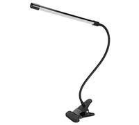 Lampada da Tavolo a LED Nera per Pianoforte, Luce da Lettura a Clip Regolabile a LED, Luce Fredda e Calda, Lampada da Lavoro alimentata Tramite USB a Tubo Singolo per Soggiorno, Camera