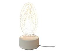Lampada da tavolo a LED, ornamento per preghiera a LED, lampada USB religiosa di Maria | per comodino di compleanno, casa, soggiorno, camera da, appartamento, dormitorio, cameretta dei bambini