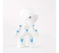 Lampada da tavolo a LED senza fili regolabile per mini robot creativo, luce da scrivania per studiare lettura o comodino, braccia e gambe flessibili, illuminazione morbida e delicata per gli occhi