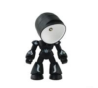 Lampada da tavolo a LED senza fili regolabile per mini robot creativo, luce da scrivania per studiare lettura o comodino, braccia e gambe flessibili, illuminazione morbida per gli occhi, compatta P