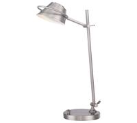 Lampada da tavolo a LED Spencer in nichel spazzolato