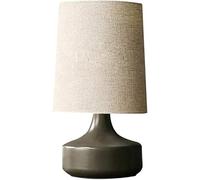 Lampada da tavolo a LED squisita, moderna lampada Compatible with la cura degli occhi in ceramica, paralume in tessuto, comodino, lampade da tavolo,Plafoniera Lampadario Da Soffitto