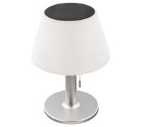 Lampada da tavolo a luce solare lampada da esterno lampada da terrazza lampada da tavolo balcone, IP44 batteria protetta contro gli spruzzi d'acqua interruttore a tirante, 10x LED, DxH 19,5x28 cm