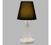 Lampada da tavolo Abat Jour a LED Batteria senza filo Piccola mini Sky Led diametro 12xh33cm aUTONOMIA 8 ORE cappellino in cotone nero nero