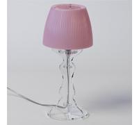 Lampada da tavolo Abat Jour Piccola LADY diametro Ø14xh31cm Trasparente Rosa rosa