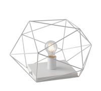 LAMPADA DA TAVOLO ABRAXAS BIANCO 1 LUCE ATTACCO E27 40,5X29,5X26,5CM IN METALLO