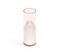 Lampada da Tavolo Alba Lamp B Dimensioni 8x H 23 cm - ideale per aggiungere un tocco di luminosità e bellezza floreale Colore Rosa Fumè trasparente