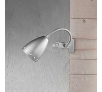 Lampada Da Tavolo Argento Flex Con Pinza - Misure H.51X11 Cm - 1Xe14 Max. 40W - Lampada Modello Perenz 4512A
