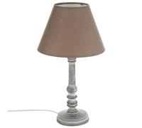 Lampada da tavolo Atmosphera Stile autentico in legno patinato tortora