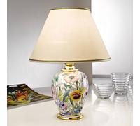 Lampada da tavolo austrolux Giardino Panse 25 cm in ceramica placcata oro 0014.73S