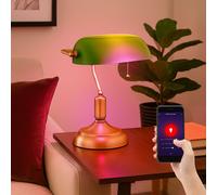 Lampada da Tavolo Banchieri Lato Vetro Regolatore Cambio Smart App RGB LED [EEK: F]