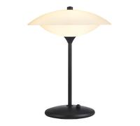 Lampada da Tavolo Baroni Ø30 Nero/Opale