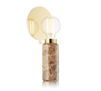 Lampada da Tavolo Blindspot , Marrone Chiaro/marmo Emperador