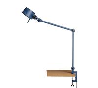 Lampada da Tavolo Bolt A Doppio Braccio con Clip, Colore Blu Tuono