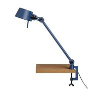 Lampada da Tavolo Bolt con Un Braccio e Clip, Colore Blu Tuono.