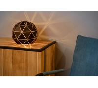 Lampada Da Tavolo Camera Da Letto Nera E27 H:22 Cm Sfera Ombrello Da Notte