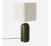 Lampada da tavolo ceramica e lino, Malo Verde TU