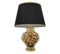 Lampada da Tavolo Ceramica Paralume nero Abat Jour Lampade per interni Abatjour