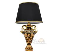 Lampada da Tavolo Ceramica Paralume nero Abat Jour Lampade per interni Abatjour