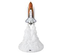 Lampada da Tavolo con Astronave Stampata In 3D, Lampada da Comodino, Luce N6378 [EEK: A]