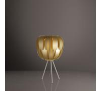 Lampada Da Tavolo Con Treppiede 1 Luce Queen In Polilux Oro Made In Italy [EEK: A++]