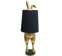 LAMPADA DA TAVOLO CONIGLIO 24X24X74CM ORO/NERO