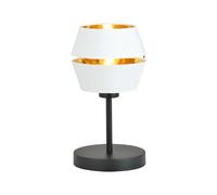 Lampada Da Tavolo Contemporanea 1 Luce Bellerofonte In Metallo Bianco E Oro [EEK: A++]