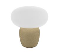 Lampada Da Tavolo Contemporanea Cahuama Ceramica Marrone Chiaro Luce E27