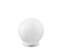 Lampada Da Tavolo Contemporanea Carta Metallo Bianco 1 Luce E27 25W Ip20
