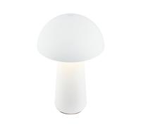 Briloner - Mini lampada da tavolo a LED wireless con touch, dimmerabile a gradini, IP44, lampada da comodino, lampada da lettura, lampada a batteria, lampada da esterno, 12x19,5 cm (PxA), bianco