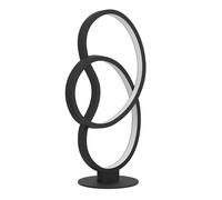 Lampada Da Tavolo Contemporanea Gianella Alluminio Nero Luce Led Integrato 14,5W