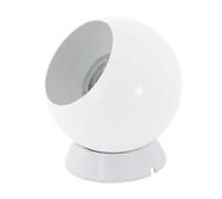 Eglo Petto 1, Lampada a led da tavolo, lampada magnetica da tavolo, lampada da parete in metallo, lampada da soggiorno colore bianco, con interruttore, inclusa lampadina GU10, bianco caldo