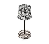 BRILONER - Lampada da tavolo LED senza fili IP44 con touch, dimmerabile a scatti, resistente agli spruzzi, lampada da comodino, lampada da lettura, lampada LED, 26x10,5 cm, motivo teschi
