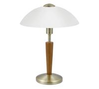 Lampada Da Tavolo Contemporanea Solo 1 Acciaio Ottone 1 Luce E14