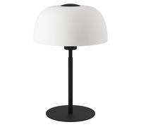 EGLO Lampada da tavolo Solo 2, vetro opale/nero EGLO