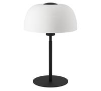 EGLO Lampada da tavolo Solo 2, vetro opale/nero EGLO
