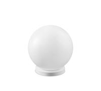 Lampada Da Tavolo Contemporaneo Carta Metallo Bianco 1 Luce E27 25W Ip20