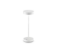 Lampada Da Tavolo Contemporaneo Toffee Metallo Bianco Led 2W 3000K Ip54
