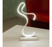 Lampada da tavolo curva LED 12W per interni luce scrivania comodino casa moderna [EEK: A]