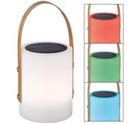 Lampada da tavolo da esterno batteria lampada tavolo giardino esterno USB ricaricabile luce solare decorazione da giardino, telecomando dimmerabile cambia colore portatile, 1x LED 0.5W, DxH 16x34 cm