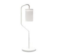 Lampada Da Tavolo Da Esterno Ricaricabile Magnet Moderna Alluminio Bianca Led
