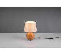 Lampada da Tavolo da Interno Attacco E14 in Ceramica Effetto Legno