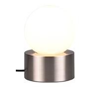 Lampada da Tavolo da Interno Attacco E14 in Metallo Nikel Satinato