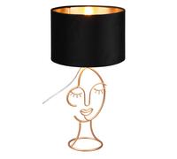 Lampada da Tavolo da Interno Attacco E27 in Metallo Oro