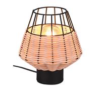 Lampada da Tavolo da Interno Attacco E27 in Tessuto Naturale